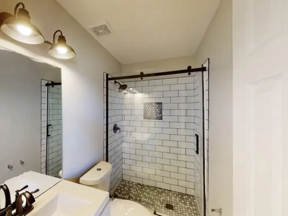 new shower installation